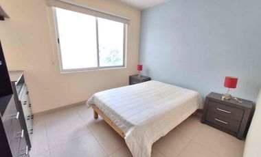Renta de Departamento Totalmente Amueblado en Cancun Residencial Habitalia Paraíso 3er Nivel de 2 Recamaras con Seguridad 24/7 casi Av. Andrés Quintana Roo
