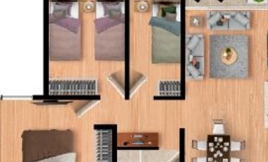 DEPARTAMENTO EN VENTA – VILLANOVA 2, 3 DORMITORIOS, BALCÓN Y ÁREAS COMUNES