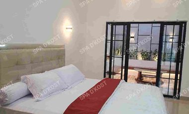 Disewa Rumah Kontrakan Bulanan mewah Tipe 100 luxury Full Perabotai SPA D'KOST di Kartama Marpoyan Damai  Pekanbaru