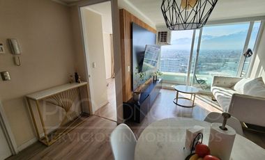 Depto en venta en Macul, 2 dorms, A/C Inverter, vista a la cordillera, frente a futura estación Metro Quilín, conserjería y estacionamientos de visita