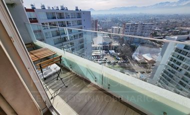 Depto en venta en Macul, 2 dorms, A/C Inverter, vista a la cordillera, frente a futura estación Metro Quilín, conserjería y estacionamientos de visita