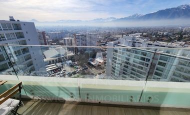 Depto en venta en Macul, 2 dorms, A/C Inverter, vista a la cordillera, frente a futura estación Metro Quilín, conserjería y estacionamientos de visita