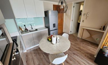 Depto en venta en Macul, 2 dorms, A/C Inverter, vista a la cordillera, frente a futura estación Metro Quilín, conserjería y estacionamientos de visita