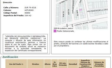 CASA EN VENTA ASTURIAS CUAUHTÉMOC