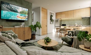 Departamento en Temozón Norte en Mérida