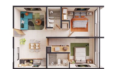 Departamento en Temozón Norte en Mérida