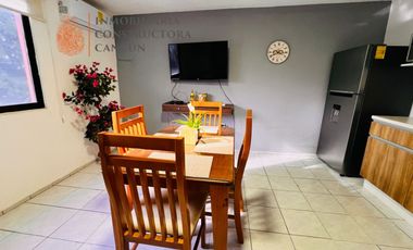 DEPARTAMENTO EN RENTA EN ZONA CENTRO DE CANCUN SM 43