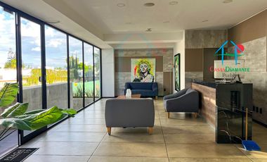 Departamento con terraza, 2 recámaras. Amueblado