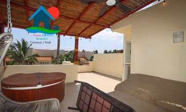 Casa en Terrasol con Roof Garden, Jacuzzi y 3 Recámaras