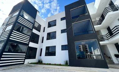 Vive cerca a BUAP: moderno depto planta baja en renta en Granjas Puebla