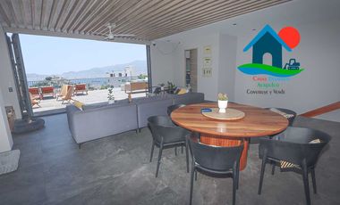 Casa con Vista a la Bahía, Terraza y 4 Recámaras