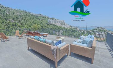 Casa con Vista a la Bahía, Terraza y 4 Recámaras