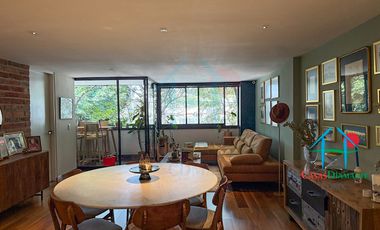 Depto en Roma Norte. 2 niveles, Terraza, 3 Recámaras y Bodega