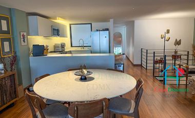 Depto en Roma Norte. 2 niveles, Terraza, 3 Recámaras y Bodega