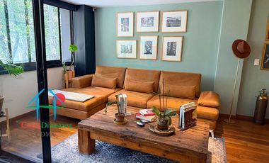 Depto en Roma Norte. 2 niveles, Terraza, 3 Recámaras y Bodega