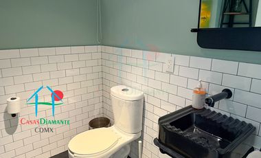 Depto en Roma Norte. 2 niveles, Terraza, 3 Recámaras y Bodega