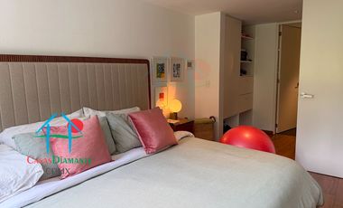 Depto en Roma Norte. 2 niveles, Terraza, 3 Recámaras y Bodega