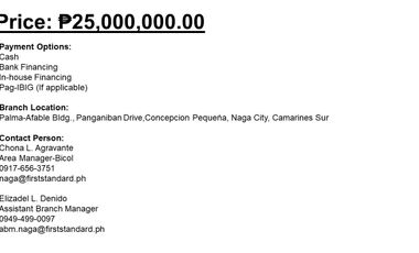 🌴 5-Hectare Residential/Agricultural Lot For Sale – Barangay Bigaas, Calabanga, Camarines Sur