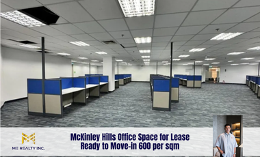McKinley Hills Office Space for Lease Ready to Move-in 600 per sqm
