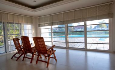Lakeside Villa 1: 1.5 rai  650sqm. 5bed 5bath 180,000/mth. Am: 065619----