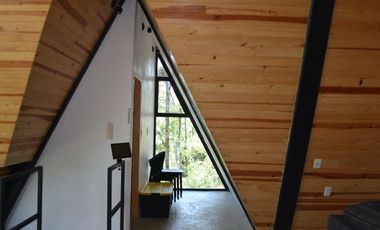 Cabaña tipo Industrial en zona ecológica en Rancho San Francisco en Huasca de Ocampo. Hidalgo.