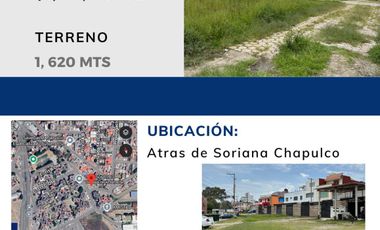 VENTA DE TERRENO 1620 MTS.  ESQUINA IDEAL PARA PLAZA