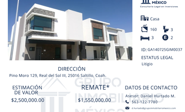 Casa en venta en Saltillo, Saltillo