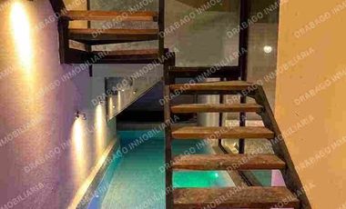 Loft en venta amueblado y equipado en región 15 con alberca