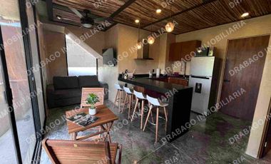 Loft en venta amueblado y equipado en región 15 con alberca