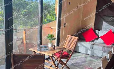 Loft en venta amueblado y equipado en región 15 con alberca