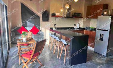 Loft en venta amueblado y equipado en región 15 con alberca