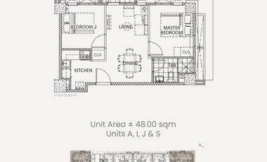 2 Bedroom Foe Sale in Simulong Highway Marikina City | Siena Towers
