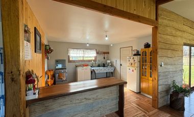 2,3 hectáreas Casa Nueva Parcela con Estero Todo Asfaltado.