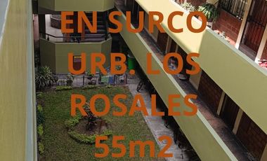 ¡ALQUILER! DEPARTAMENTO EN LOS ROSALES EN SURCO 55m2