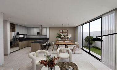 Casas en venta   diseño arquitectónico moderno de tres niveles en el Fraccionamiento El Diamante.