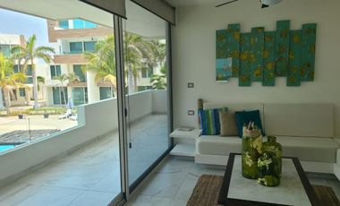 Departamento en venta Kuke planta baja amueblado Puerto Arista Chiapas