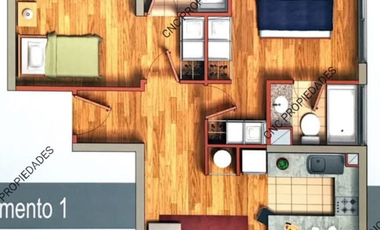 En Venta Amplio Departamento De 2 Dormitorios, zona céntrica de calama.