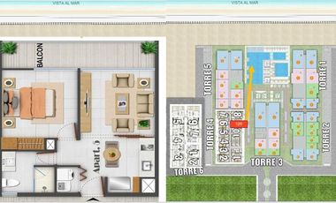 HERMOSO APARTAMENTO CON PERMISO DE RENTA TURISTICA - SALINAS DEL MAR
