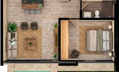 Departamento en Venta · Aldea Zama, Tulum - Ubicación estratégica y excelente oportunidad de inversión