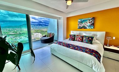 Departamento en venta de lujo frente al mar en Icon Puerto Vallarta.