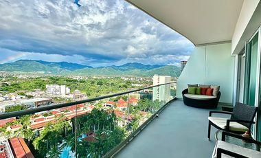 Departamento en venta de lujo frente al mar en Icon Puerto Vallarta.