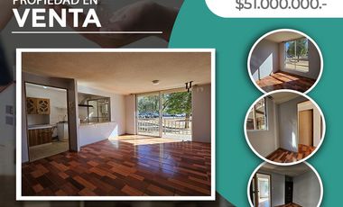 Se vende departamento de 3D, primer piso, Condominio Rio Aconcagua, Quillota.