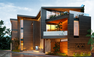 RESIDENCIA A CONSTRUIR TEQUILA 6 EN PARQUE JALISCO DE LOMAS DE ANGELOPOLIS, PUEBLA, MEXICO. EN ESQUINA Y FRENTE AL AREA VERDE DE PARQUE TIGRILLOS