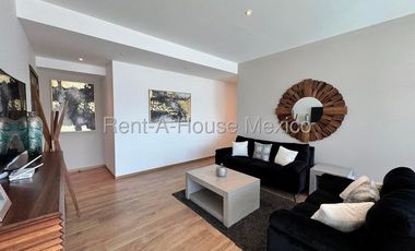 Santa Fe Juriquilla. RENTA - Departamento amueblado con menidades y 2 recámaras