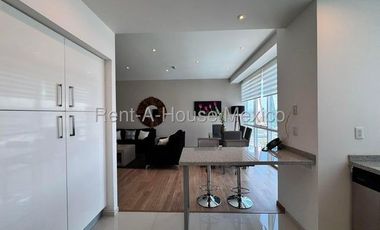 Santa Fe Juriquilla. RENTA - Departamento amueblado con menidades y 2 recámaras