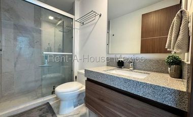 Santa Fe Juriquilla. RENTA - Departamento amueblado con menidades y 2 recámaras