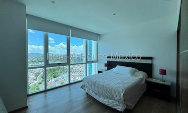 Santa Fe Juriquilla. RENTA - Departamento amueblado con menidades y 2 recámaras