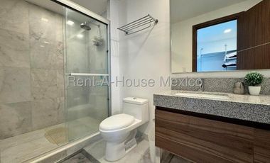 Santa Fe Juriquilla. RENTA - Departamento amueblado con menidades y 2 recámaras