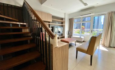 FOR LEASE/SALE: Fully-furnished 2-Bedroom Loft with Balcony - Encino, Serendra, BGC, Taguig