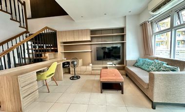 FOR LEASE/SALE: Fully-furnished 2-Bedroom Loft with Balcony - Encino, Serendra, BGC, Taguig